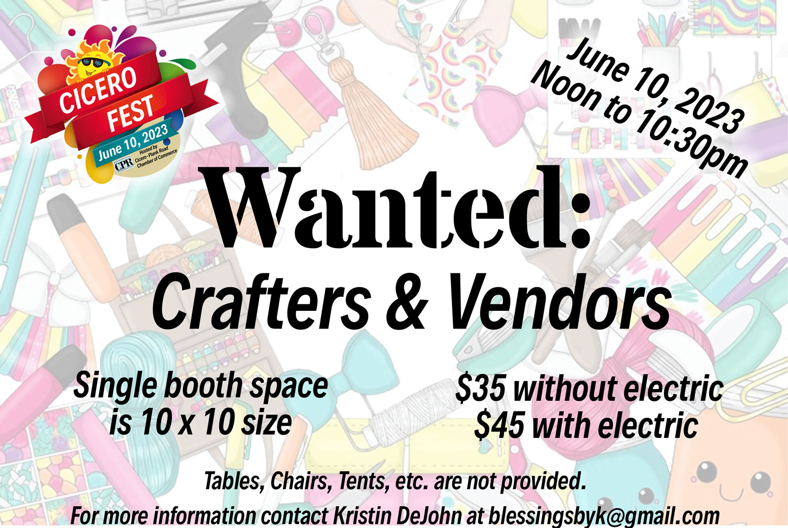 Cicero Fest Crafters & Vendors Cicero Plank Road Chamber of Commerce